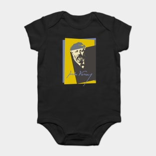Science Fiction Visionary - Jules Verne Portrait 4 Baby Bodysuit